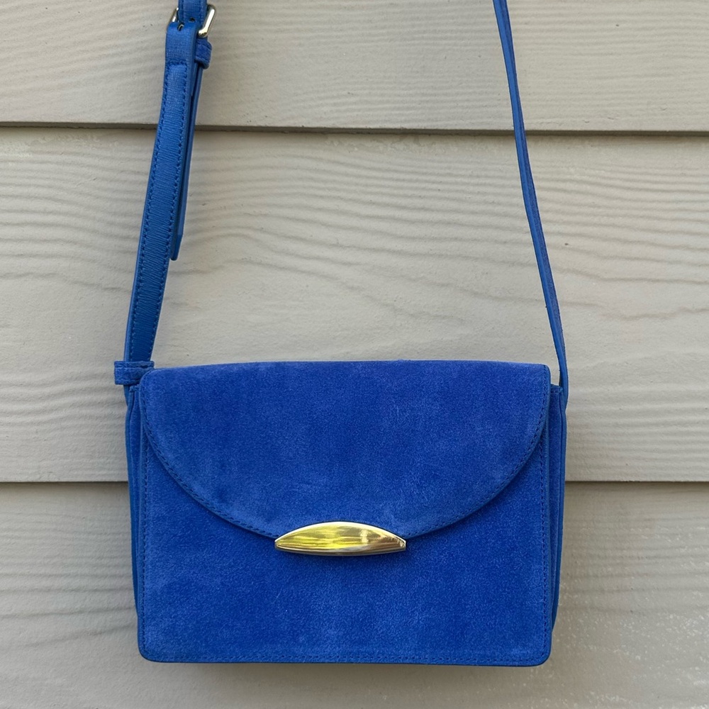 Neely & Chloe Royal Blue Suede Crossbody